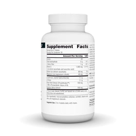 Source Naturals Proline & Lysine 550 mg 120 comprimés vue de côté