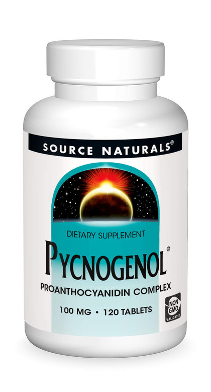 Source Naturals Pycnogenol 100 mg comprimés avant