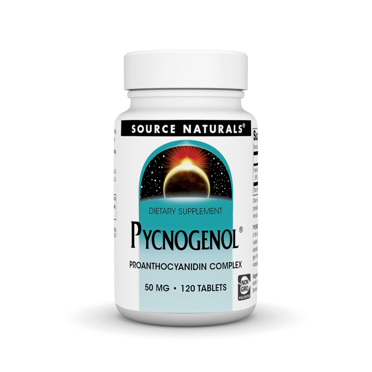 Source Naturals Pycnogenol 50 mg 120 Tablettes vue avant