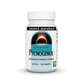 Source Naturals Pycnogenol 50 mg 120 Tablettes vue avant