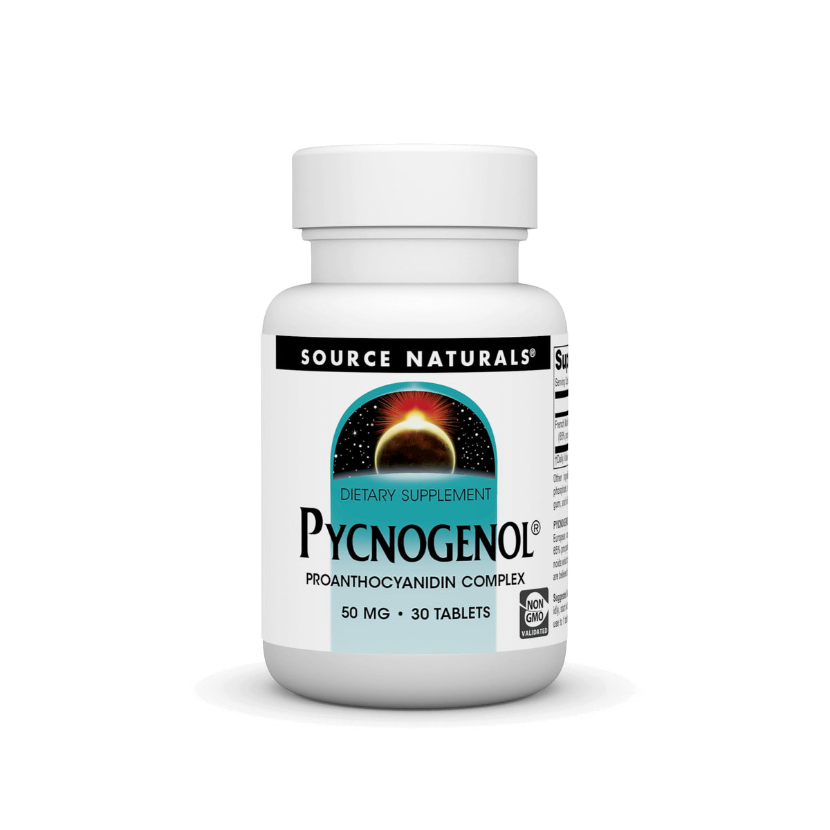 Source Naturals Pycnogenol 50 mg 30 comprimés vue avant