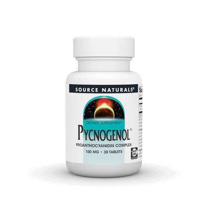 Source Naturals Pycnogenol Complex 100 mg comprimés vue avant