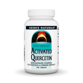 Source Naturals Quercétine Activée 100 comprimés, vue de face