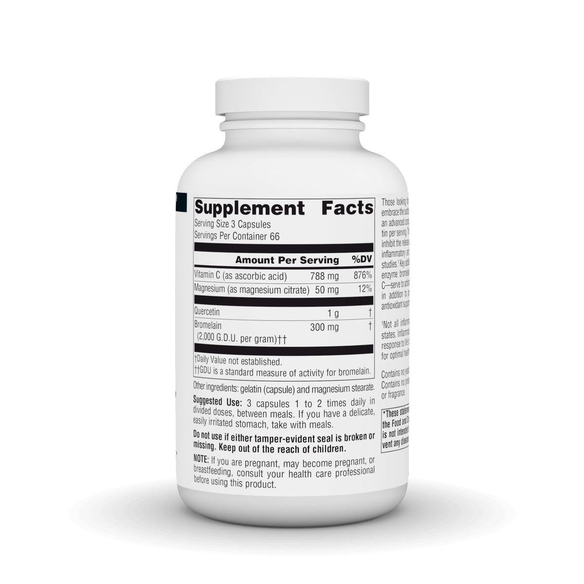 Source Naturals Quercétine Activée - Détails des capsules