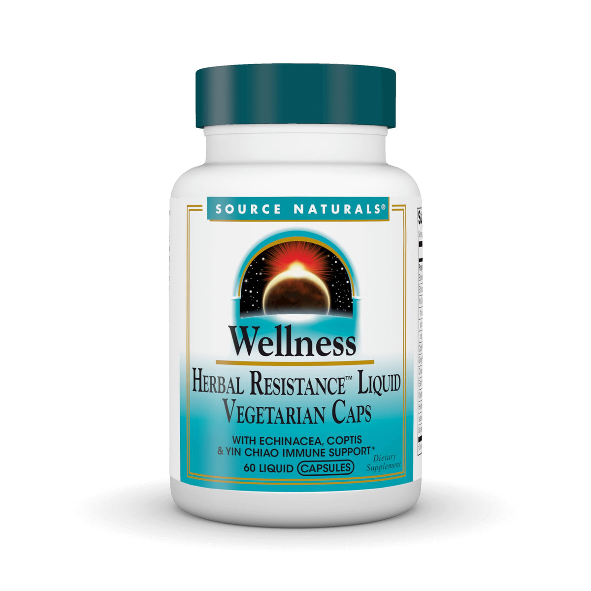 Source Naturals Résistance Herbacée 60 capsules végétariennes vue de face