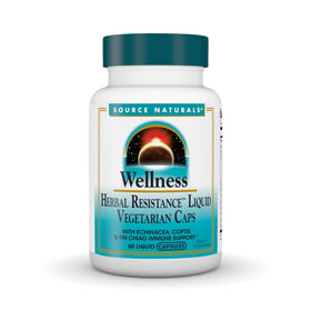 Source Naturals Résistance Herbacée 60 capsules végétariennes vue de face