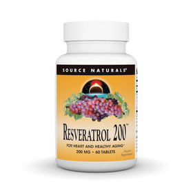Source Naturals Resvératrol 200 mg 60 comprimés emballage avant