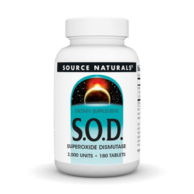 Source Naturals S-O-D 2000 unités 90 tablettes vue de face