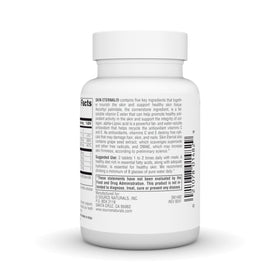 Source Naturals Skin Eternal 60 comprimés - ingrédients sur l'emballage