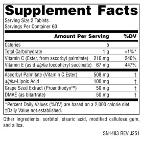 Source Naturals Skin Eternal avec étiquette et ingrédients
