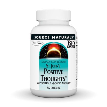 Source Naturals St. John's Positive Thoughts 45 comprimés, boîte frontale