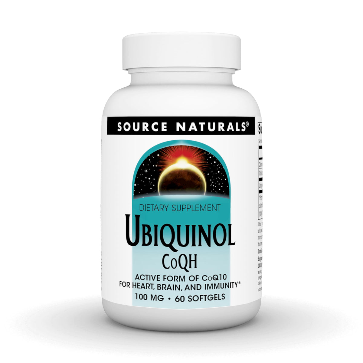 Source Naturals Ubiquinol CoQH 100mg gélules avant