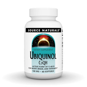 Source Naturals Ubiquinol CoQH 100mg gélules avant