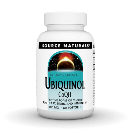 Source Naturals Ubiquinol CoQH 100mg gélules avant