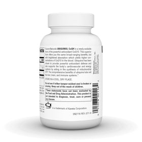 Source Naturals Ubiquinol CoQH 100mg gélules avec emballage