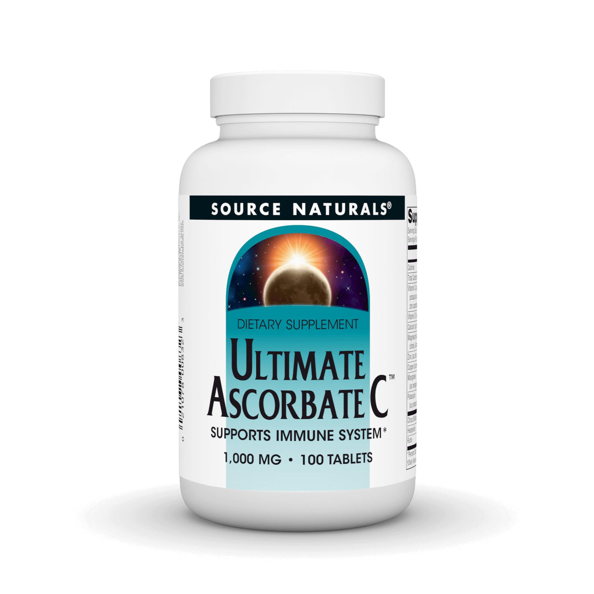 Source Naturals Ultimate Ascorbate 1000mg comprimés front view