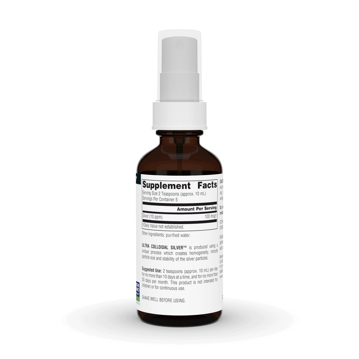Source Naturals Ultra Argent Colloïdal 10 ppm 60 ml packaging