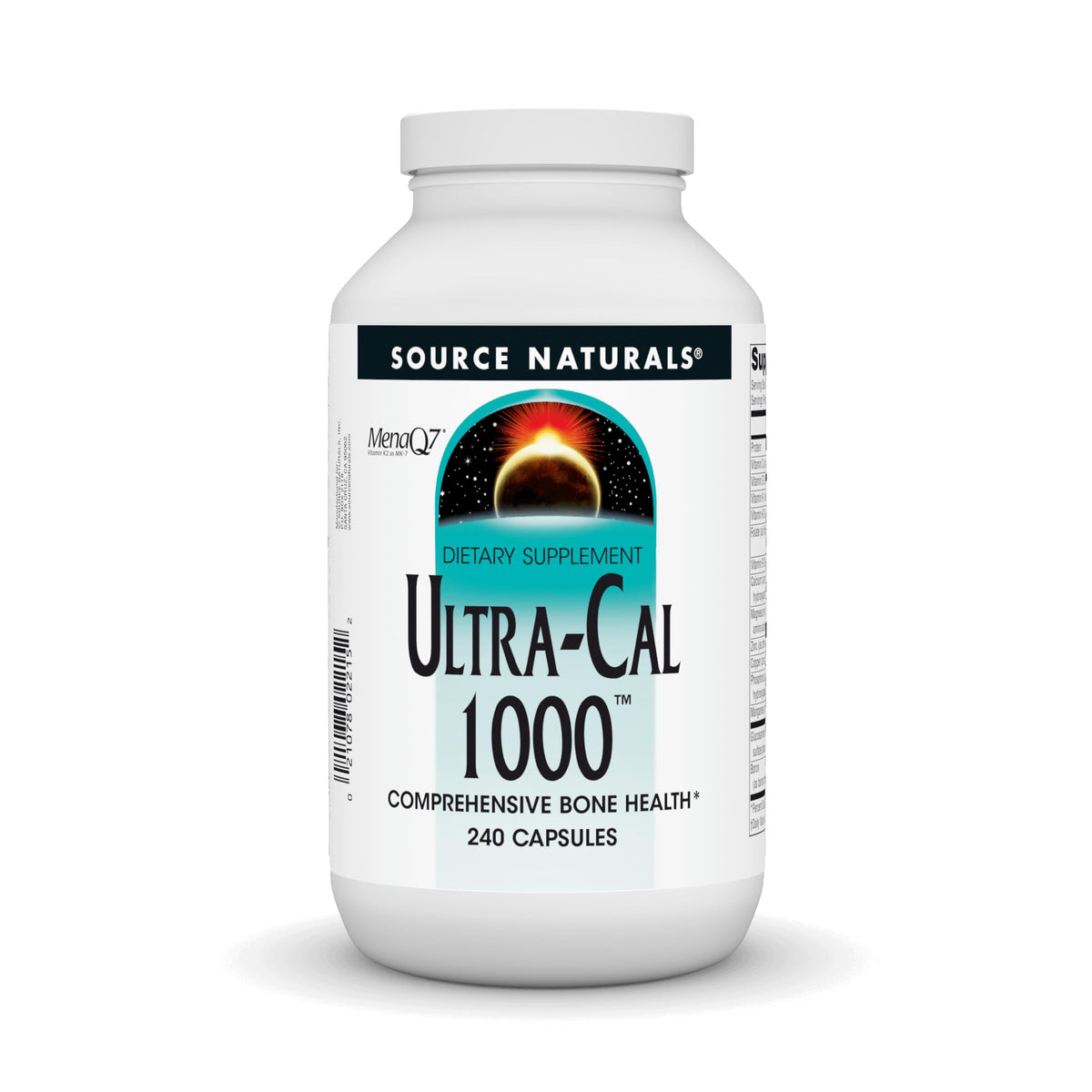 Source Naturals Ultra-Cal 1000 240 gélules vue avant