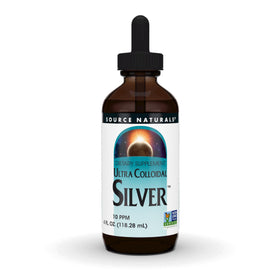 Source Naturals Ultra Colloidal Silver 10 ppm 4 oz bouteille vue avant