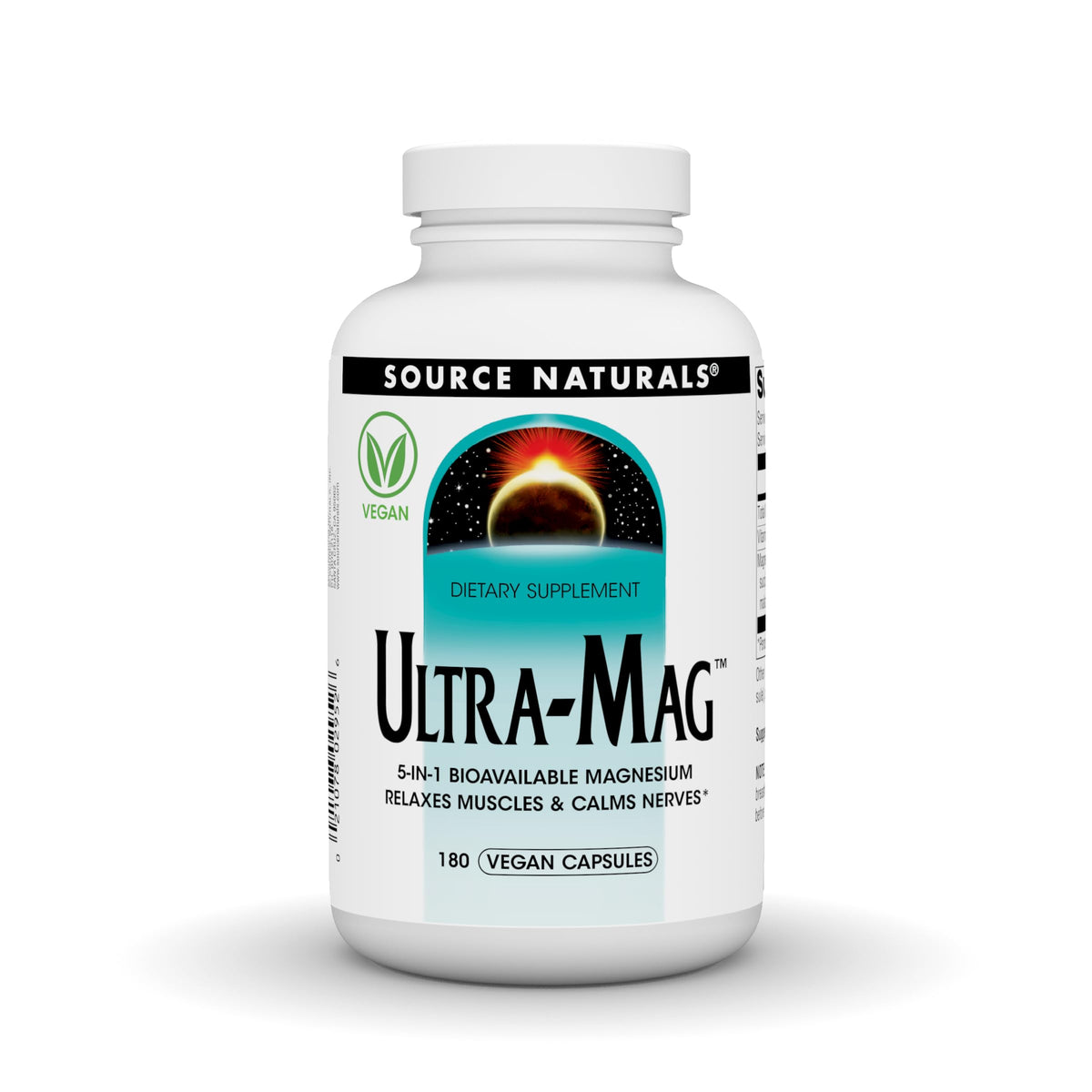 Source Naturals Ultra-Mag 180 capsules végétaliennes vue de face