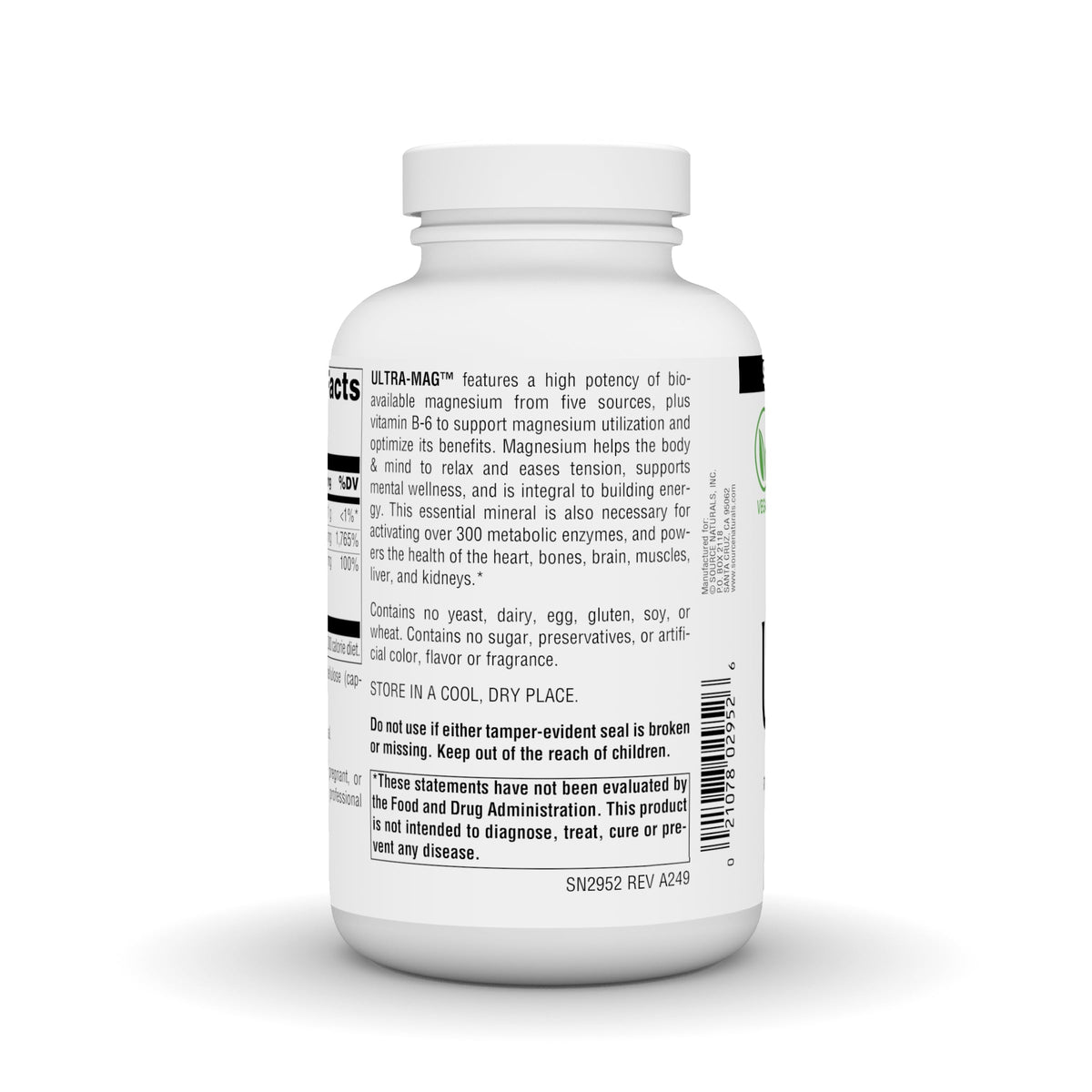 Source Naturals Ultra-Mag capsules dans un environnement de cuisine