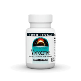 Source Naturals Vinpocetine 10 mg comprimés, vue de face