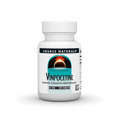 Source Naturals Vinpocetine 10 mg comprimés, vue de face