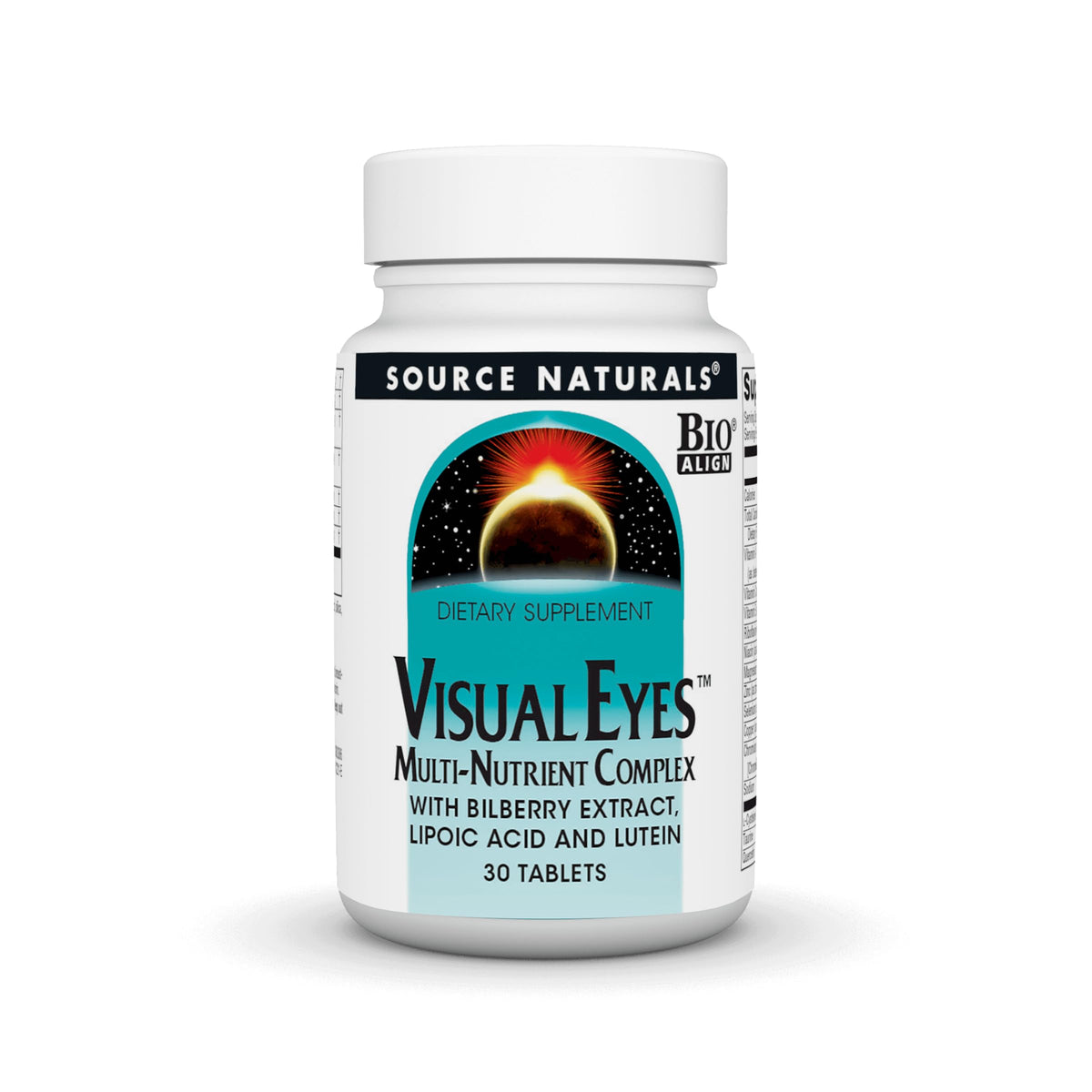 Source Naturals Visual Eyes 30 comprimés vue de face