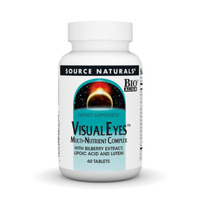 Source Naturals Visual Eyes 60 comprimés vue de face