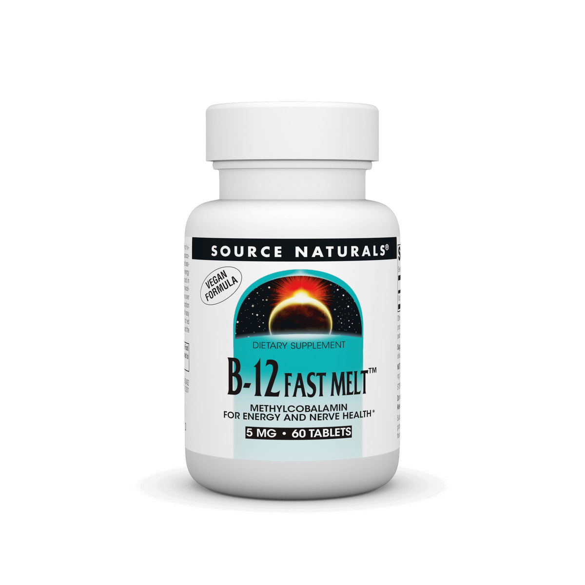 Source Naturals Vitamine B-12 5 mg 60 comprimés fondants vue avant
