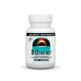 Source Naturals Vitamine B-12 5 mg 60 comprimés fondants vue avant