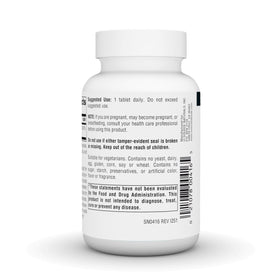 Source Naturals Vitamine B-6 500 mg comprimés dans un verre