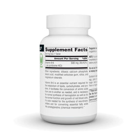 Source Naturals Vitamine B-6 500 mg étiquette du produit