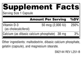 Source Naturals Vitamine D-3 50 mcg capsules côté