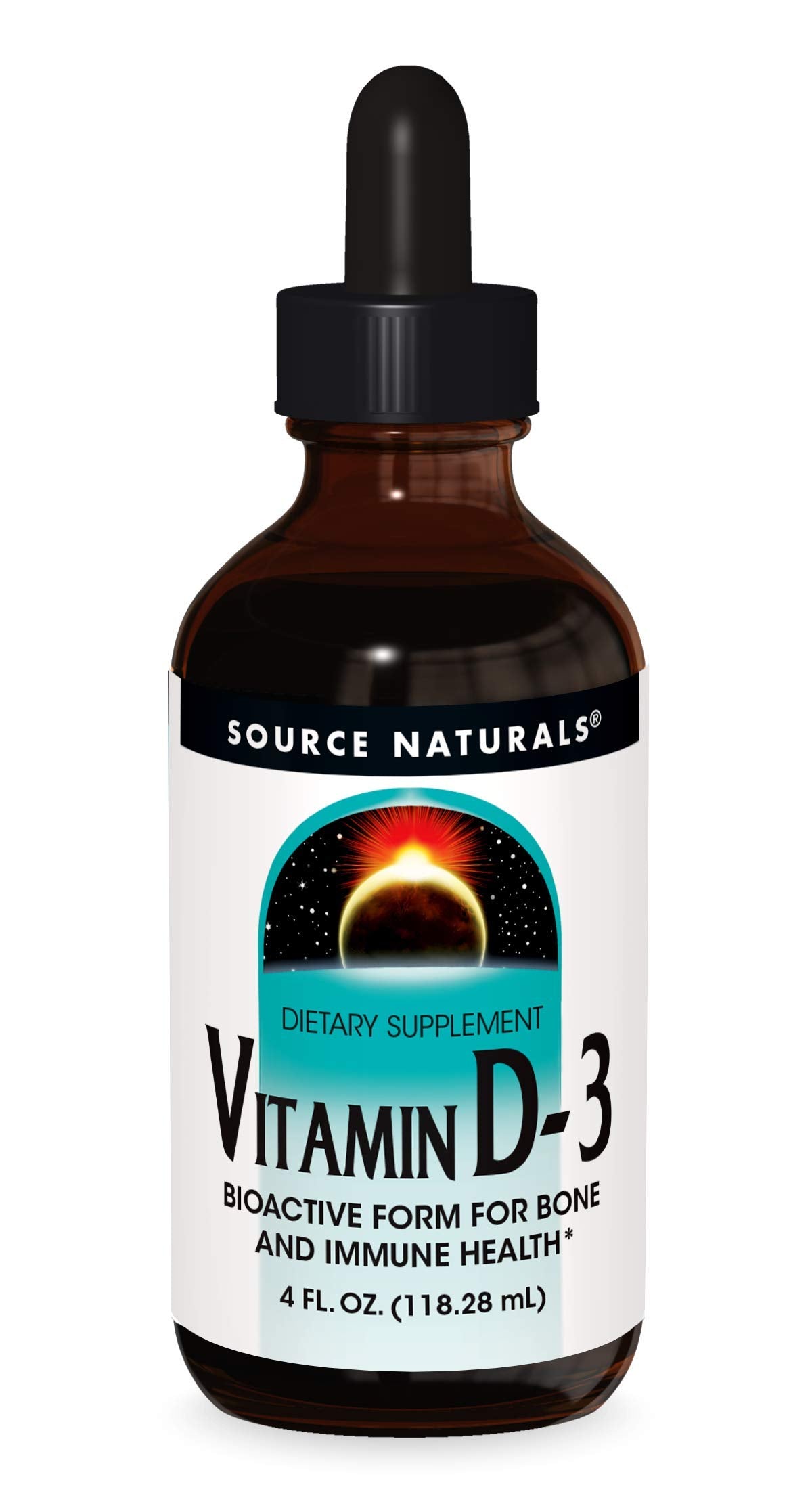 Source Naturals Vitamine D-3 Gouttes Liquides 2000 IU flacon avant