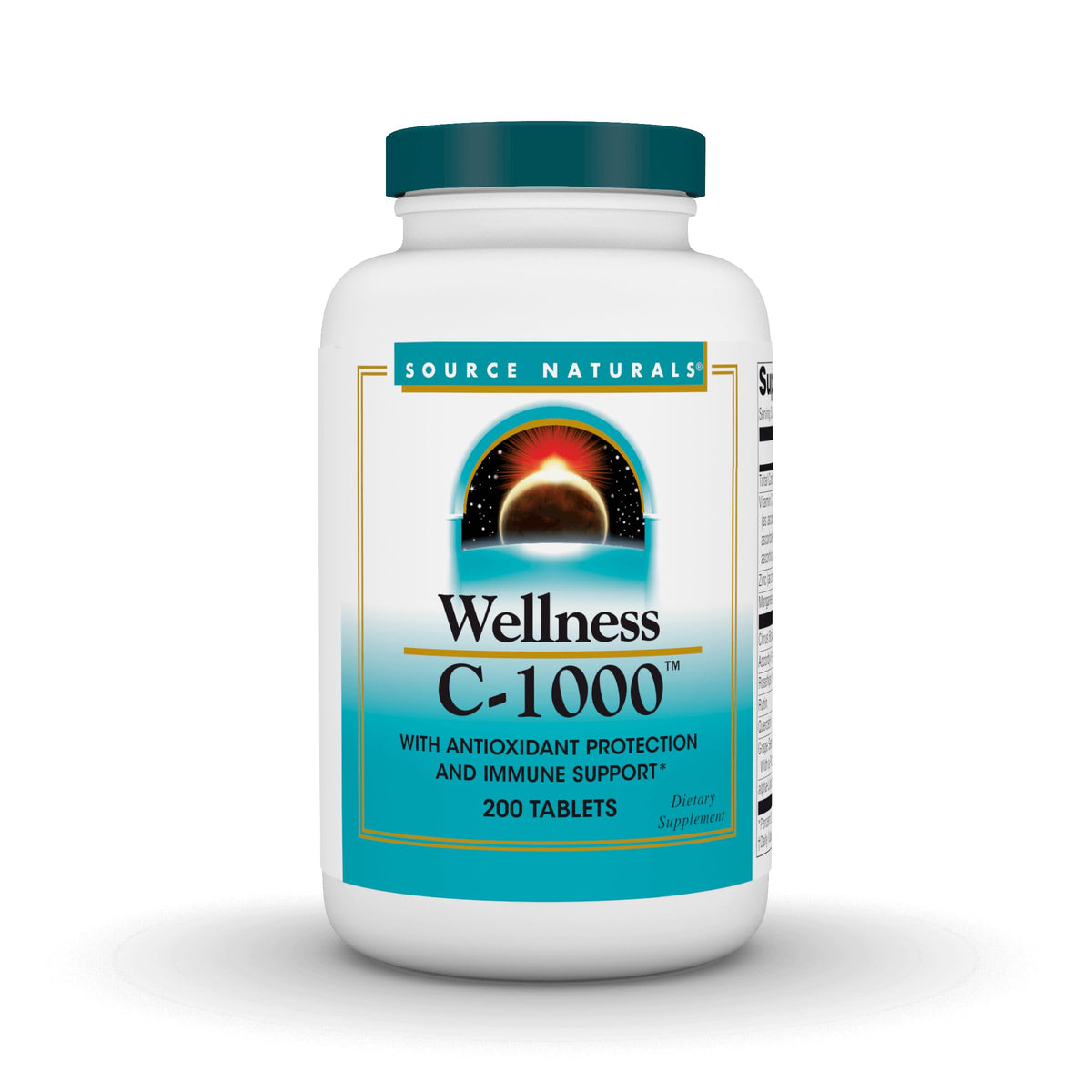 Source Naturals Wellness C-1000 200 comprimés vue de face