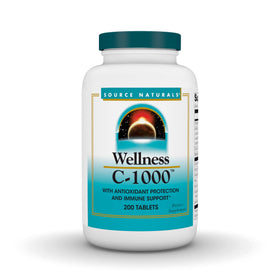 Source Naturals Wellness C-1000 200 comprimés vue de face
