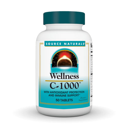 Source Naturals Wellness C-1000 50 comprimés, vue de face