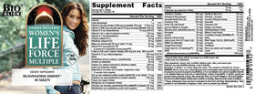 Source Naturals Women's Life Force Multiple 90 comprimés, comprimés dans une main
