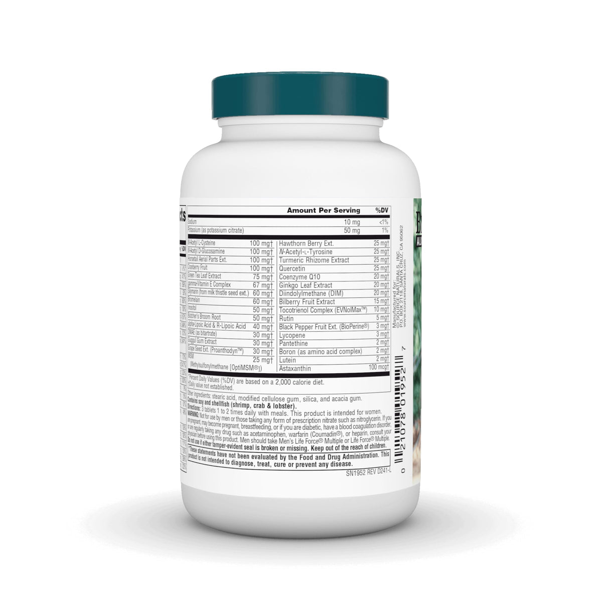 Source Naturals Women's Life Force Multiple 90 comprimés, comprimés sur une surface