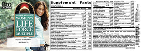 Source Naturals Women's Life Force Multiple 90 comprimés vue arrière