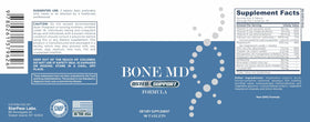 Soutien osseux avec Bone MD, vue de dessus des tablettes