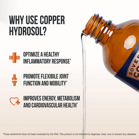 Sovereign Copper Hydrosol à côté d'autres compléments