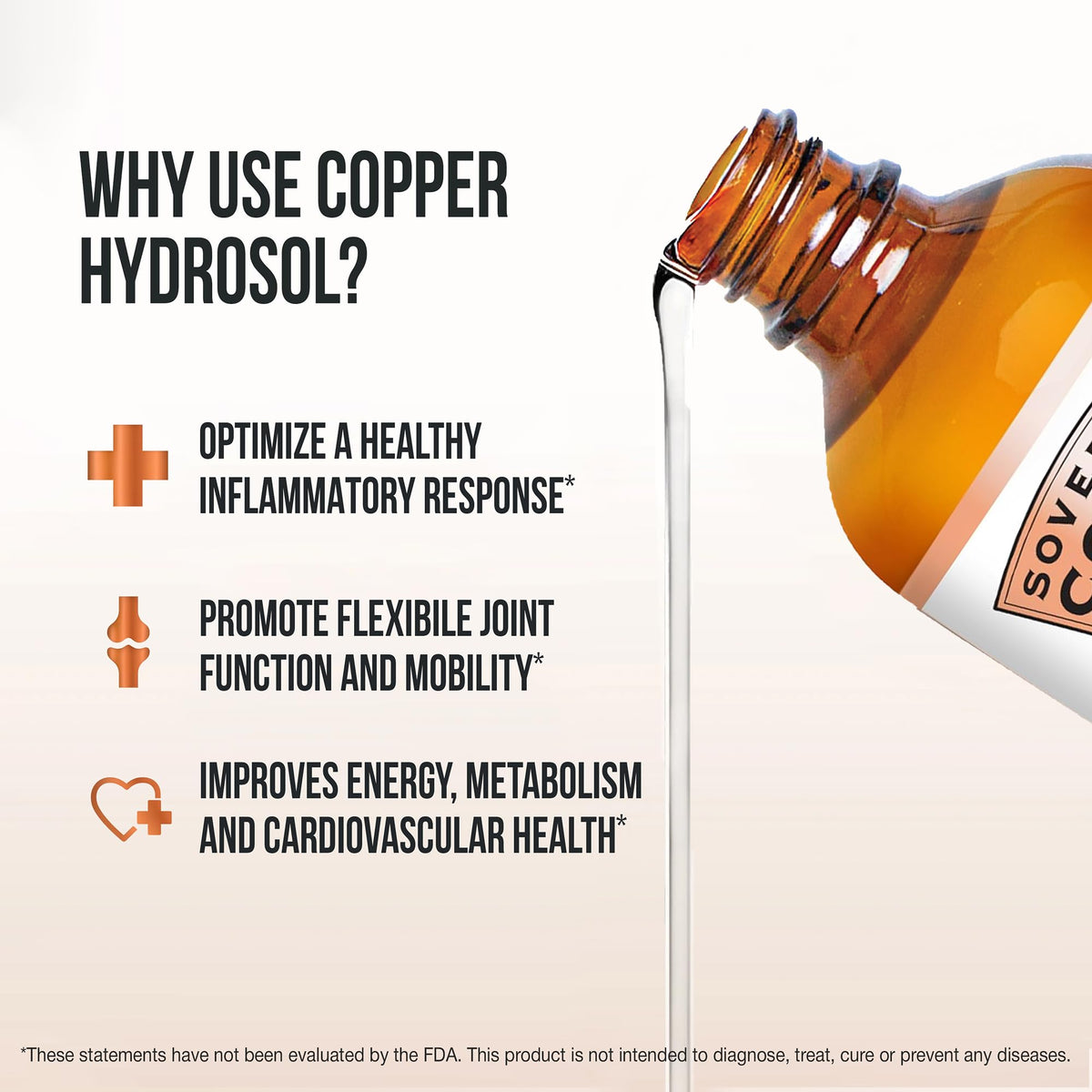 Sovereign Copper Hydrosol Bio-Actif 30ppm en usage sur une table