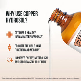 Sovereign Copper Hydrosol Bio-Actif 30ppm en usage sur une table