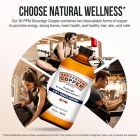 Sovereign Copper Hydrosol Bio-Actif 30ppm vue arrière de la bouteille