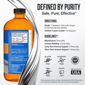 Sovereign Silver Colloidal Argent 946 mL avec étiquette visible