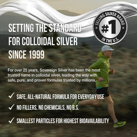 Sovereign Silver Colloidal Silver 473 mL sur fond neutre