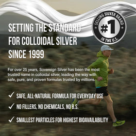 Sovereign Silver colloidal silver 473 mL with ingredients list