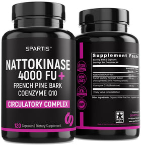 SPARTIS complément Nattokinase 4000 FU 120 capsules vue de face